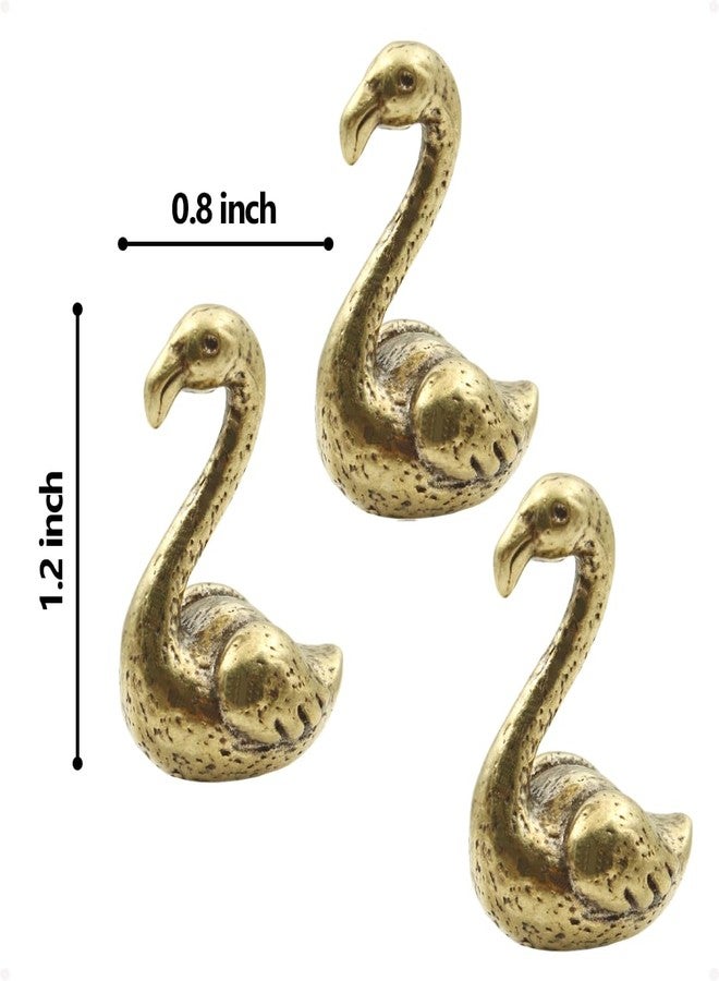 Wallertree Brass Flamingo Hinge Heads Decorative Topper Set of 3 - Magnetic Hinge Head Toppers Gift - Whimsical Animals Door Hinge Head Home Decoration - Image 5